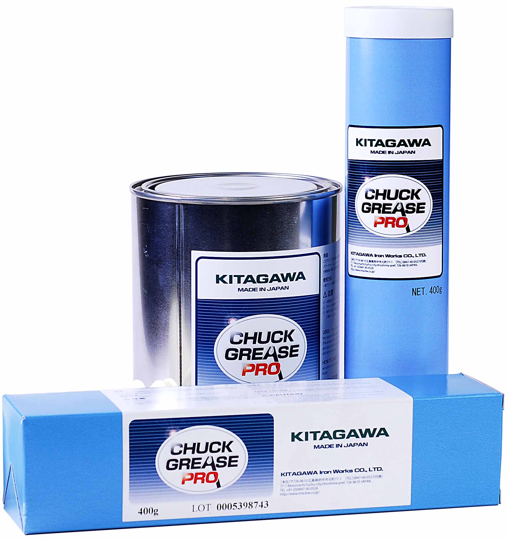 Kitagawa Chuck Grease & Grease Guns for Power Chucks