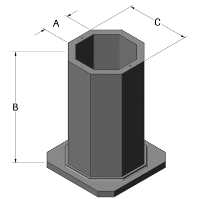 Octagonal Tooling Column | 1st Machine Tool Accessories Ltd
